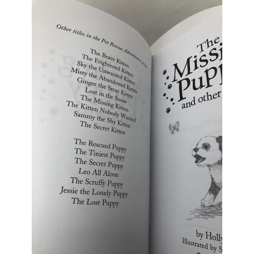 The Missing Puppy and other Tales Pet Rescues, Holly Webb paperback 3 Books in 1